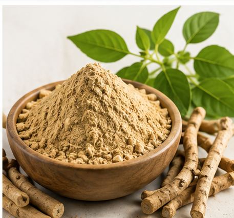 Ashwagandha powder with roots